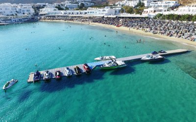 Πλωτή εξέδρα για Platis Gialos Watersports