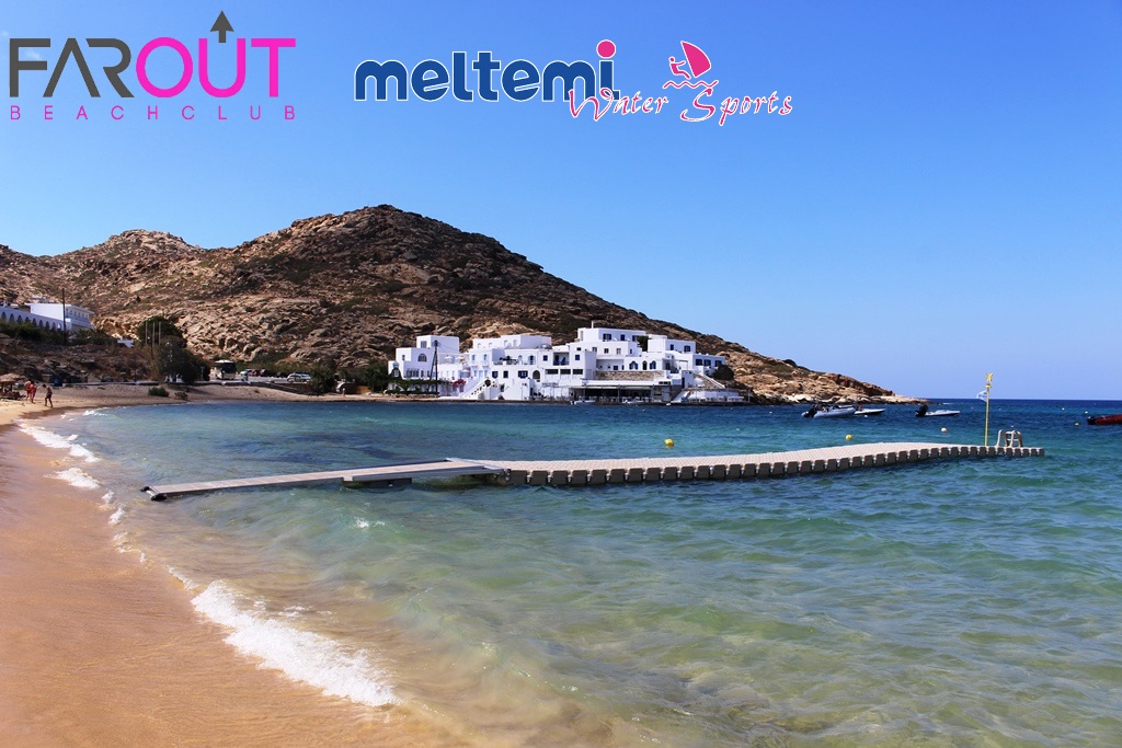 Πλωτή εξέδρα για Far Out Beach Club & Meltemi Watersports